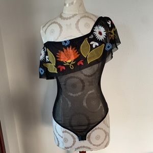 Boohoo mesh bodysuit